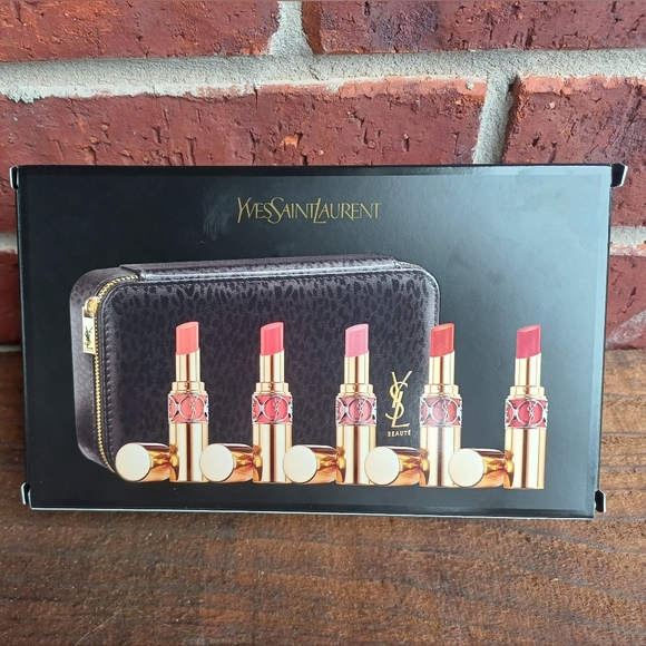 NIB Yves Saint Laurent Beauty Set of 5 Full Size Lipsticks - Picture 2 of 6
